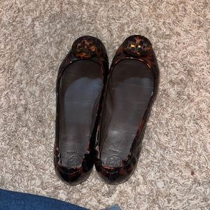 Tortoise tory burch ballet flats